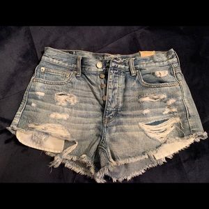 American Eagle Ripped Denim Shorts